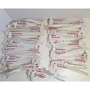 180+ Budweiser Event Party ID Age Wristbands Lot Branded Logo White Red Vintage